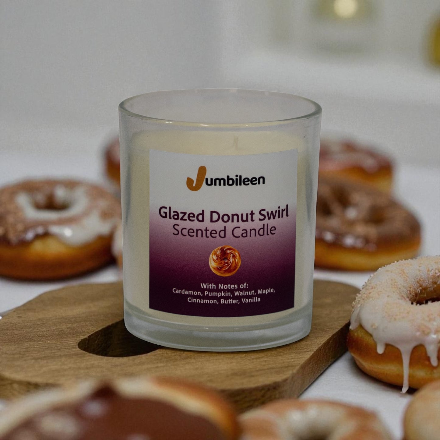 Glazed Donut Swirl Candle
