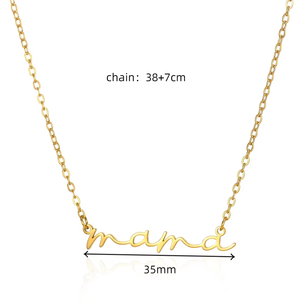 Mama Gold Pendant Necklace