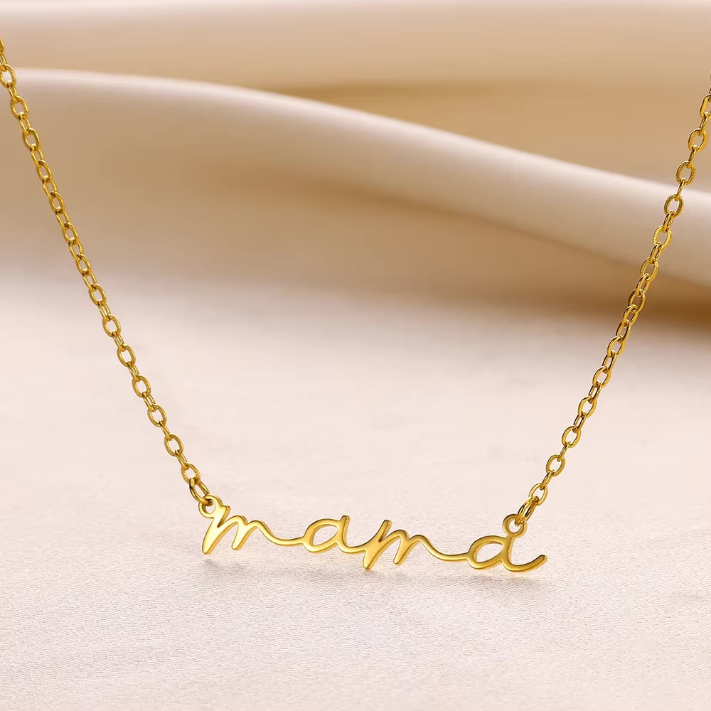 Mama Gold Pendant Necklace