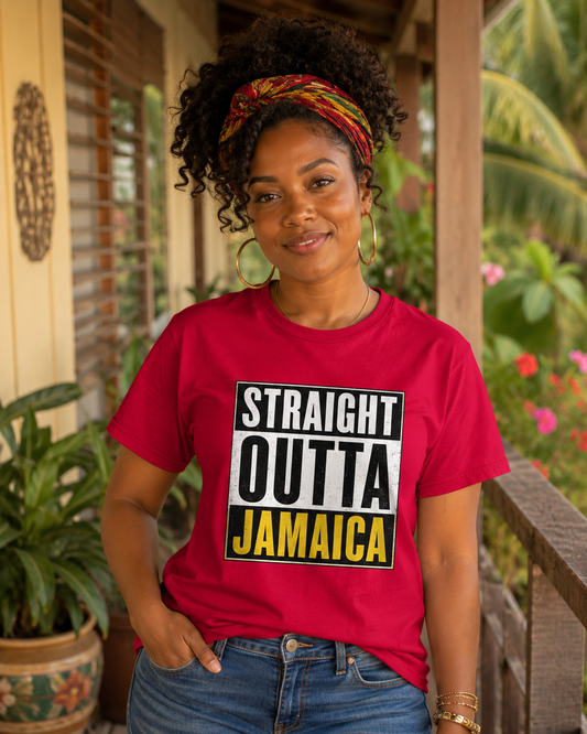 "Straight Outta Jamaica" Unisex T-Shirt