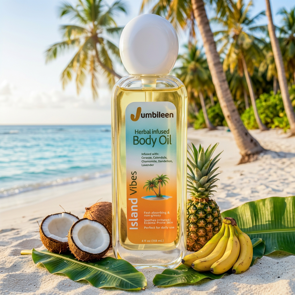 Island Vibes Herbal-Infused Body Oil – Jumbileen