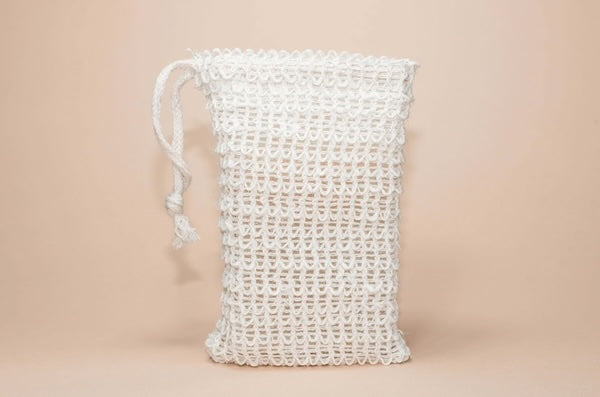 Natural Agave (Sisal)  Exfoliating Soap Saving  Pouch