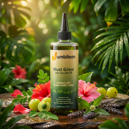 Jumbileen Must Grow Hair Growth Oil 31 Ayurvedic herbs for natural hair growth