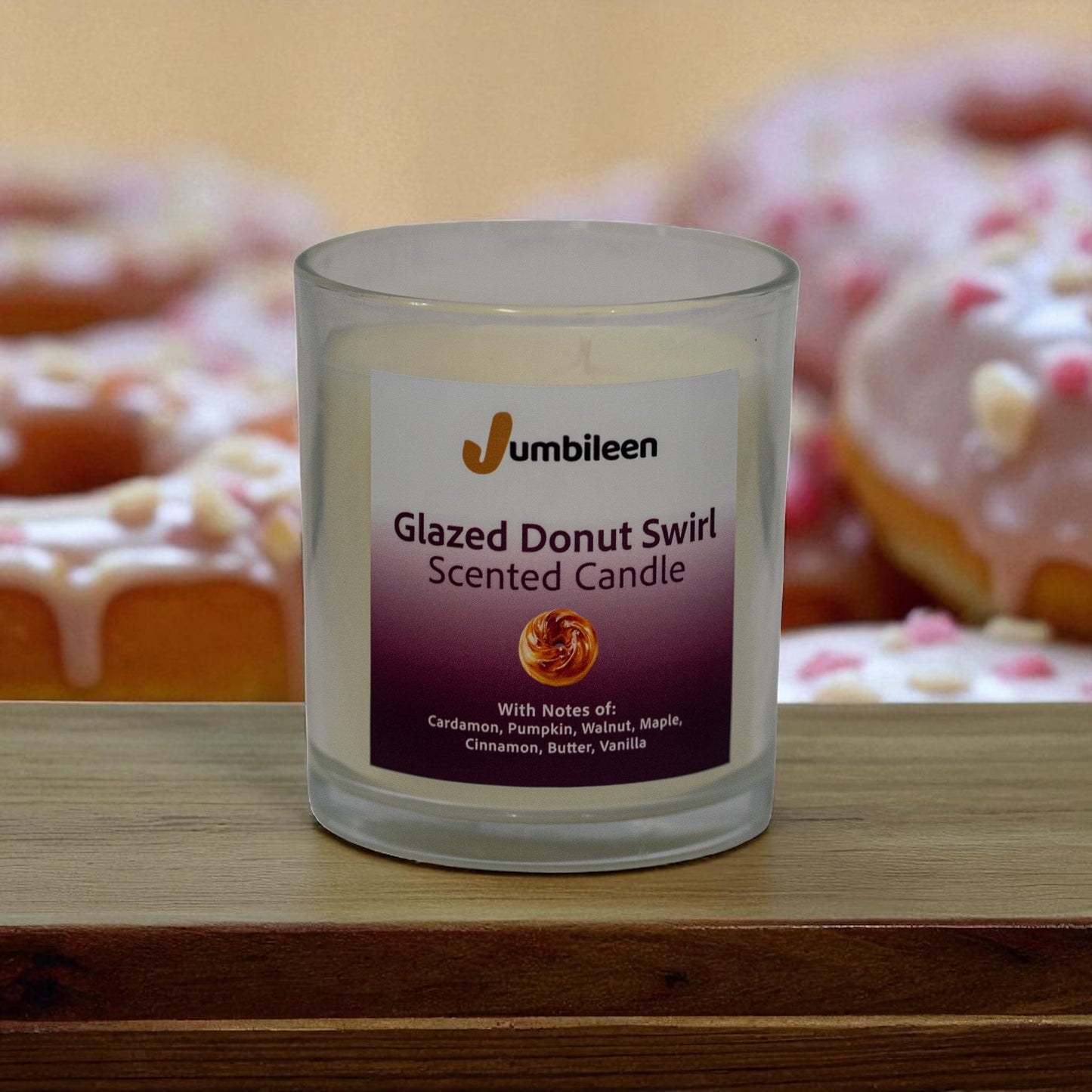 Glazed Donut Swirl Candle