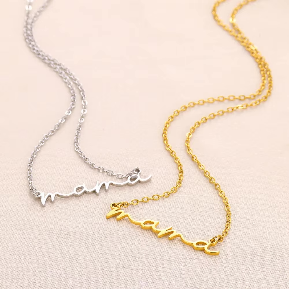 Mama Gold Pendant Necklace