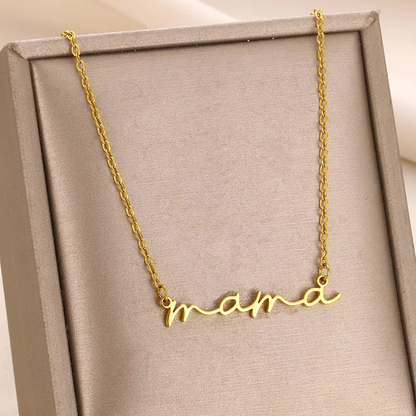 Mama Gold Pendant Necklace